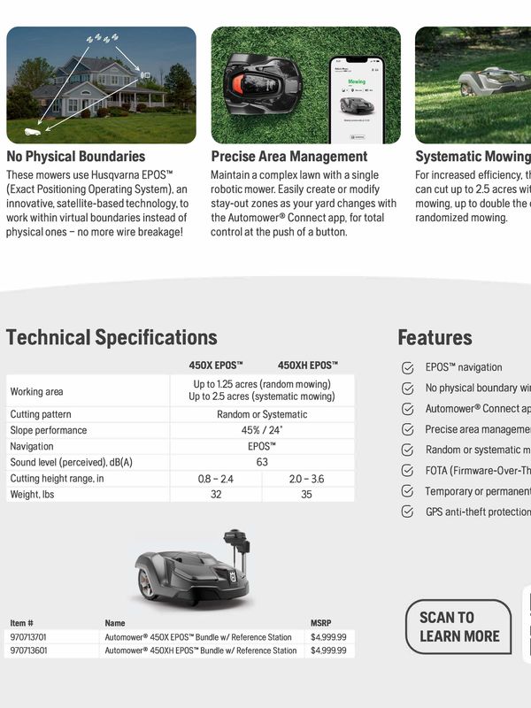 AutoLawn Robotic Lawn Mower, Lawn Service, Invisible Fence for Dogs